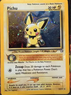 Pichu Holo Neo Genesis Unlimited Edition Card 12/111 MP Condition - Image 4