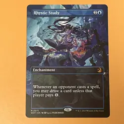 Rhystic Study (Anime Borderless) Wilds of Eldraine: Enchanting Tales Regular - Image 1