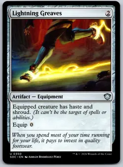 Lightning Greaves U Commander: Secrets of Strixhaven 350 NM - Image 1