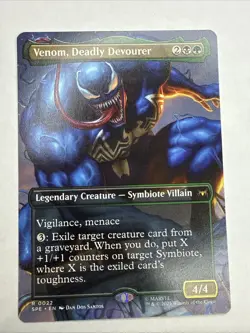 Venom, Deadly Devourer (Borderless) Marvel's Spider-Man Eternal-Legal Regular NM - Image 1