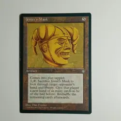 Jester's Mask MtG Ice Age—Lightly Played Excellent—Vintage Magic - Image 1