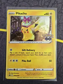 Pokemon TCG Pikachu SWSH234 Cosmos Holo Black Star Promo NM #SWSH234 - Image 1