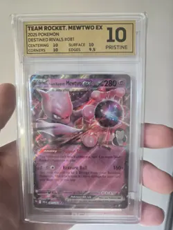 OCE 10 Team Rocket's Mewtwo EX 081/182 - Destined Rivals - Pokemon TCG - Image 1
