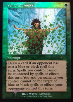 MTG - Veil of Summer - Retro Foil - Secret Lair - Magic the Gathering - Image 1