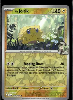 Pokemon N’s Joltik 049/159 Journey Together Reverse Holo Common - Image 1