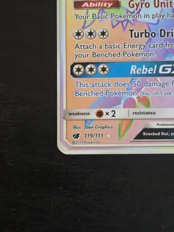 Pokemon TCG - Silvally GX 119/111 - Crismon Invasion - Holo Secret Rare Rainbow - Image 4