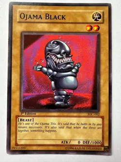 Yugioh Ojama Black IOC-002 Common 1st Edition Good Condition - Image 1