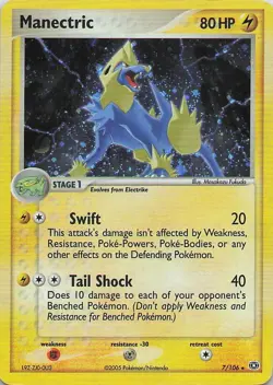Manectric - 007/106 7/106 EM Emerald Pokemon Card Holo - Image 1