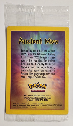 Pokemon TCG Ancient Mew Promo Card 2000 Movie Factory Sealed - C - Image 1