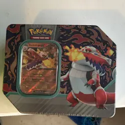Pokemon Trading Card Game Skeledirge ex Tin Foil Card Standard Size - Image 1