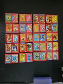 Pokemon Pokedex Gold Star Foil Master Set 20 Holo Stickers Peru US Seller - Image 1
