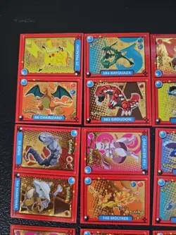 Pokemon Pokedex Gold Star Foil Master Set 20 Holo Stickers Peru US Seller - Image 2
