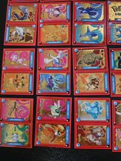 Pokemon Pokedex Gold Star Foil Master Set 20 Holo Stickers Peru US Seller - Image 4