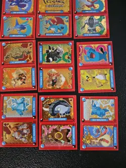 Pokemon Pokedex Gold Star Foil Master Set 20 Holo Stickers Peru US Seller - Image 5