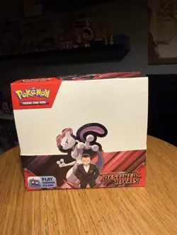 Pokemon Destined Rivals TCG Unsealed Booster Box 36 New & Sealed Packs Unopened - Image 1