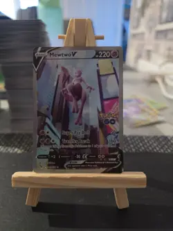 Pokemon TCG Mewtwo v Full Art Holo Ultra Rare Card Pokemon Go 072/078 Mint Con - Image 1