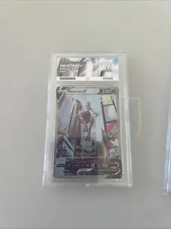 Pokemon TCG Mewtwo v Full Art Holo Ultra Rare Card 072/078 Ace 9 Pokemon Go - Image 1