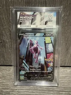 Pokemon TCG Mewtwo v Full Art Holo Ultra Rare Card 072/078 Ace 9 Pokemon Go - Image 1