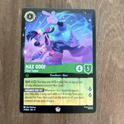 Disney Lorcana Fabled MAX GOOF - CHART TOPPER 77/204 Legendary - Image 1