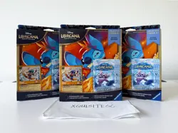 3 NEW Disney Lorcana Winterspell Collection Starter - Stitch Glimmer Foil Promo - Image 1