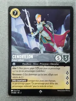 Carte LORCANA FR - Chapitre 2 177/204 Cendrillon - Super rare non Foil Neuf - Image 1