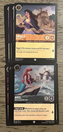 Disney Lorcana Ursula's Return - COMMON COLD FOIL - Complete Your Set! - Image 1