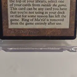 Magic: The Gathering Ring of Ma'ruf Artifact Card 5 Regular Wizards Dan Frazier - Image 5