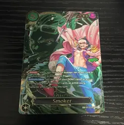 Bandai One Piece Card Game Smoker OP10-030 SP SR Full Art Foil English - Image 1