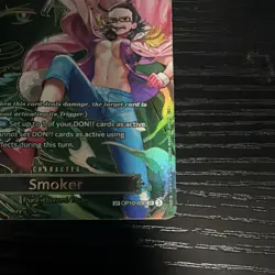 Bandai One Piece Card Game Smoker OP10-030 SP SR Full Art Foil English - Image 5