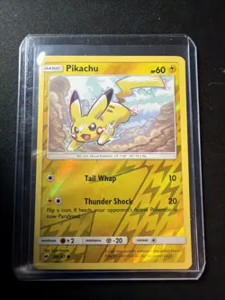 Pokemon TCG SM Burning Shadows Pikachu Reverse Holo Card 40/147 - Image 1