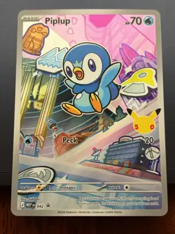 Piplup Promo 042 30th Anniversary Pokemon Card English NM - Image 1