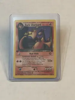 VTG Pokemon TCG Dark Charizard 21/82 1st Edition Team Rocket Non-Holo Rare NICE! - Image 1