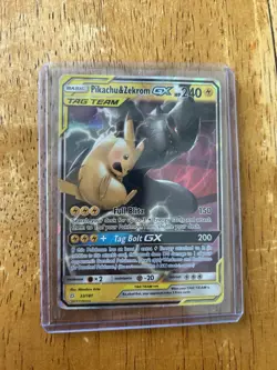 Pokemon TCG Team up Pikachu & Zekrom GX TAG TEAM holo #33/181 Full Art - Image 1