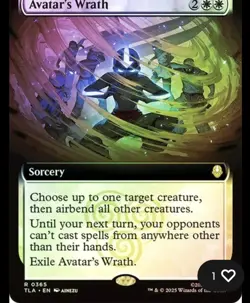 Avatar's Wrath Foil Extended Art Avatar: The Last Airbender NM MTG - Image 1