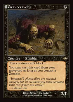 NM Retro Gravecrawler, MTG, Innistrad Remastered, Magic the Gathering, 380 - Image 1