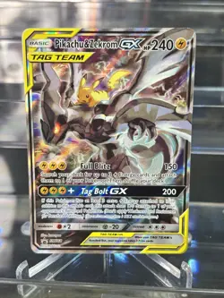 2016-19 Pokemon SM Black Star Promos Pikachu & Zekrom Tag Team #SM168 Clean! 👌 - Image 1