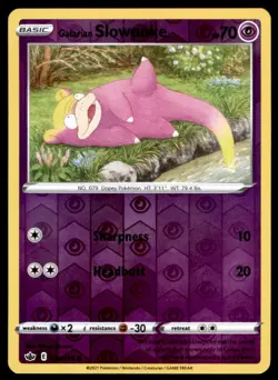 Galarian Slowpoke 054/198 Common Chilling Reign Pokemon Reverse Holo LP - Image 1