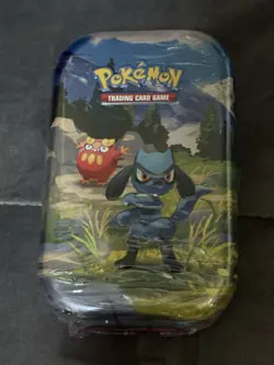 POKEMON MEGA EVOLUTION ASCENDED HEROES MINI TIN Riolu Darumaka New - Image 1
