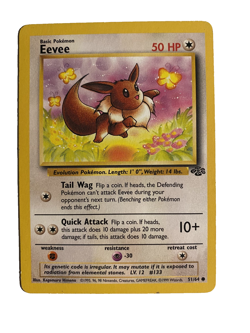 Pokemon Base Set Eevee 51/64 Jungle Vintage - Image 1