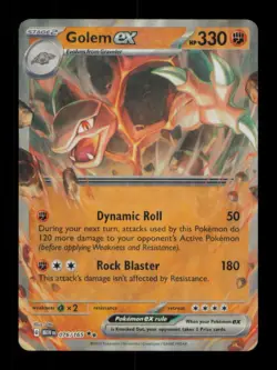 HOLO GOLEM EX DOUBLE RARE 076/165 NM POKEMON - Image 1