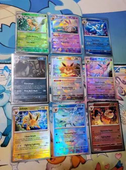 Pokemon Eeveelution Master Ball Complete Set Of 9 Prismatic Evolutions NM ENG 🔥 - Image 1