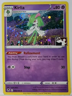 Swirl 🌀 Kirlia 068/195 Cosmos Holo Heavily Bleed Error Rare Pokemon TCG ✨ - Image 3