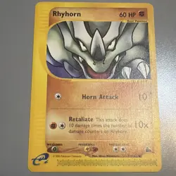 Rhyhorn 91/144 Skyridge Pokemon English Non Holo 2003 - Image 1