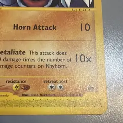 Rhyhorn 91/144 Skyridge Pokemon English Non Holo 2003 - Image 4