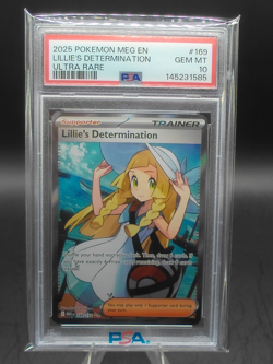 2352 Lillie's Determination 2025 Pokemon Mega Evolution #169/132 PSA 10 - Image 1