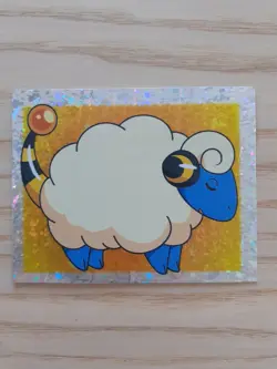 Mareep #77 Vintage Sticker Topps Merlin Pokemon 2001 RARE Holo Shiny - Image 1