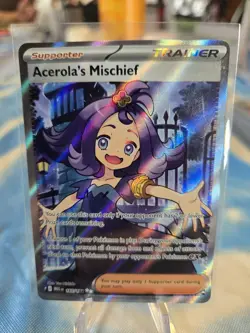 Acerola’s Mischief 165/132 - Mega Evolution - Pokemon TCG - Ultra Rare - NM - Image 1