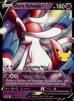 Dark Sylveon V SWSH134 Holo Promo Sword & Shield Promo Pokemon Holo Near Mint - Image 1