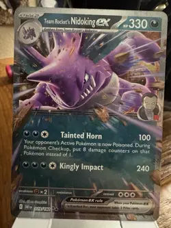 Team Rocket's Nidoking ex 119/182 Sv10: Destined Rivals Holo - Image 1
