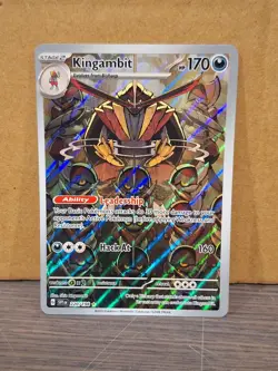 Kingambit 220/198 Illus Scarlet & Violet Ultra Rare Pokemon Holo Foil Rare Nice! - Image 1